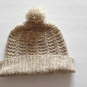 Pom-Pom Hat One Size Cream Winter